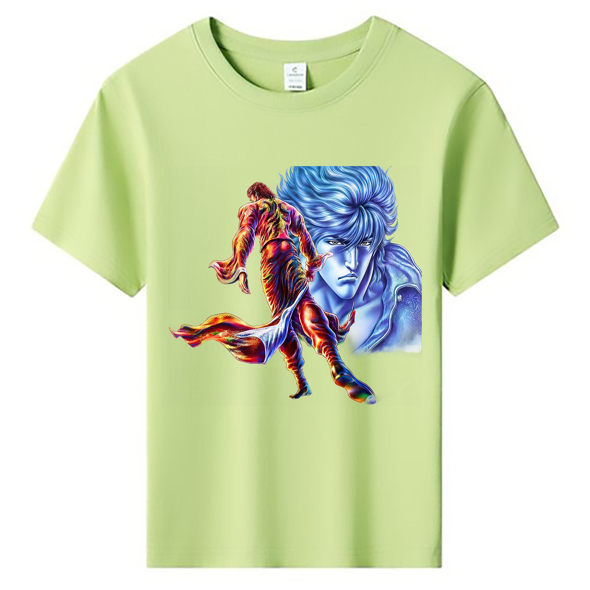 （画像用） 北斗の拳 Fist of the North Star 綿100％キッズTシャツ（フロントプリント）